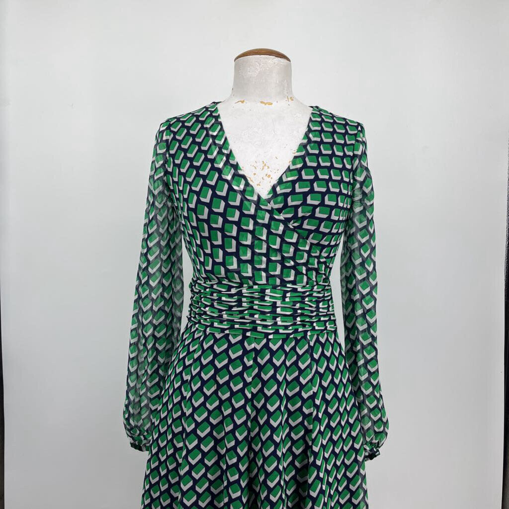 Diane Von Furstenberg L/s Silk Dress