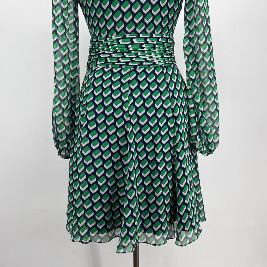 Diane Von Furstenberg L/s Silk Dress