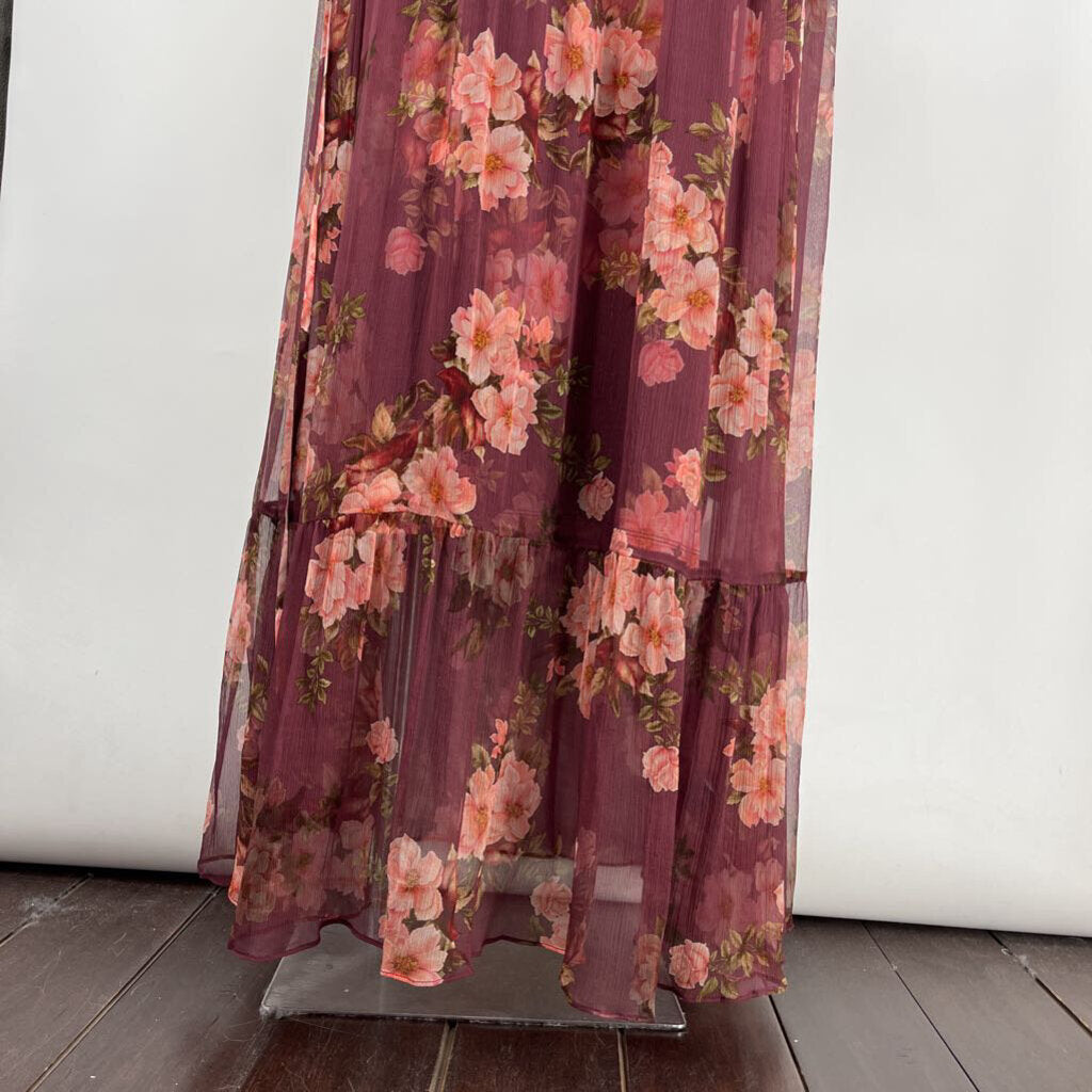 Johnny Was L/s Floral Maxi Dress