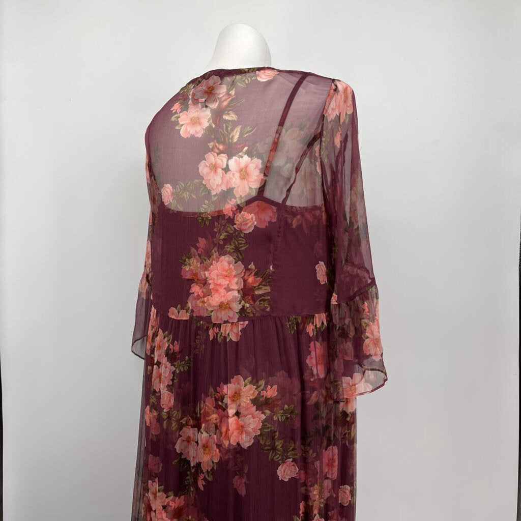 Johnny Was L/s Floral Maxi Dress