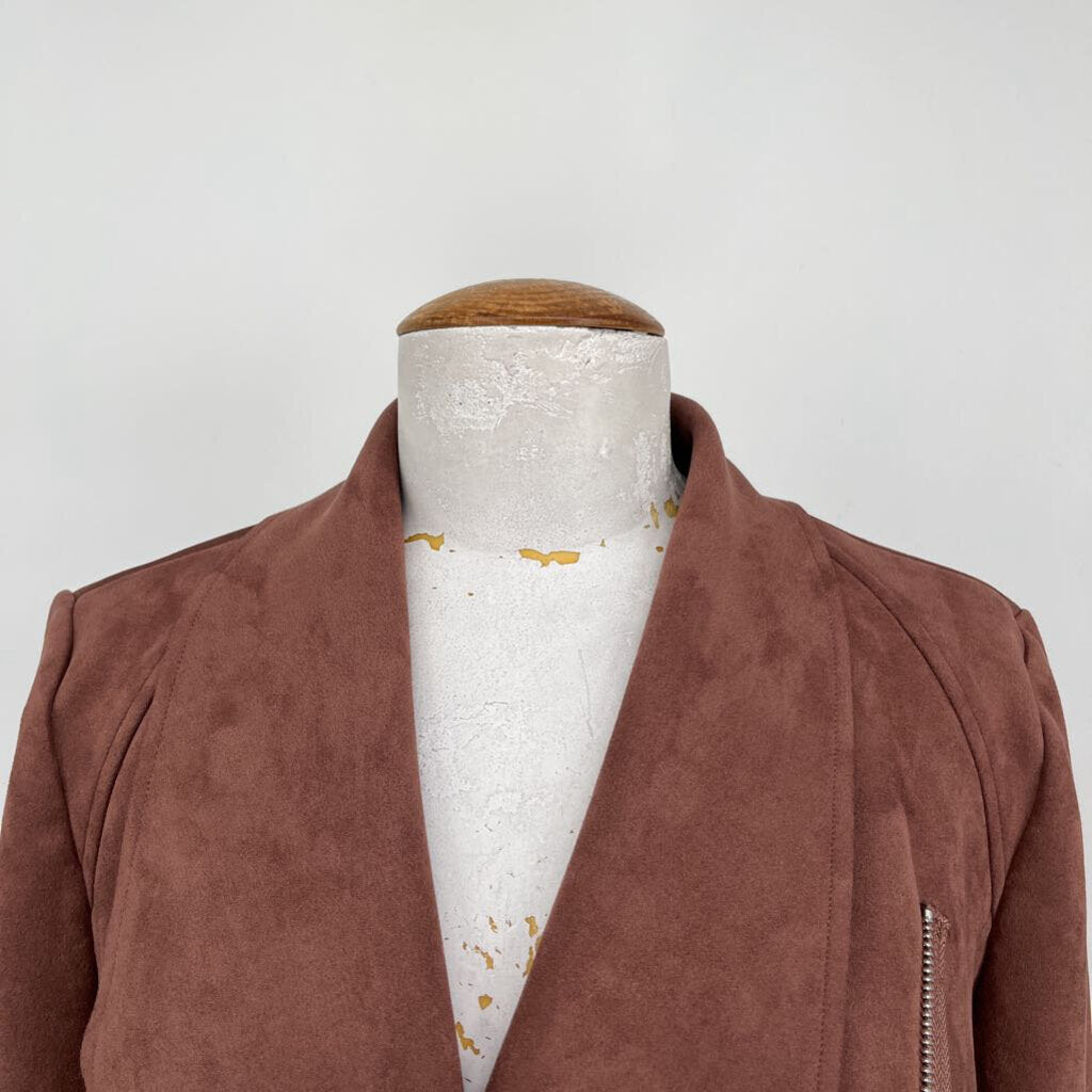Tahari Faux Suede Jacket