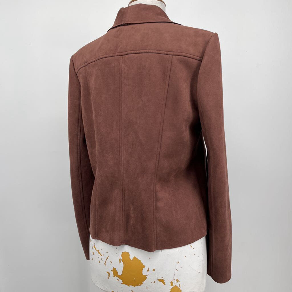 Tahari Faux Suede Jacket