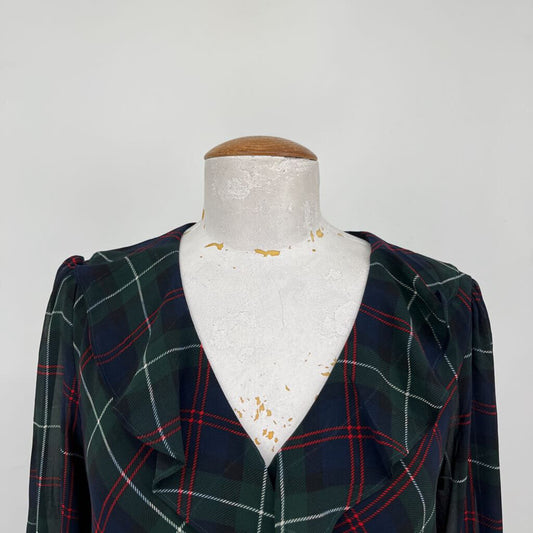 Lauren Plaid Midi Dress