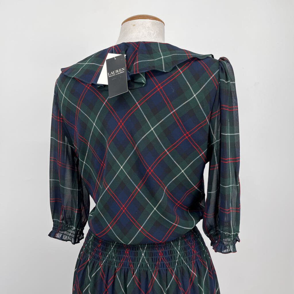 Lauren Plaid Midi Dress