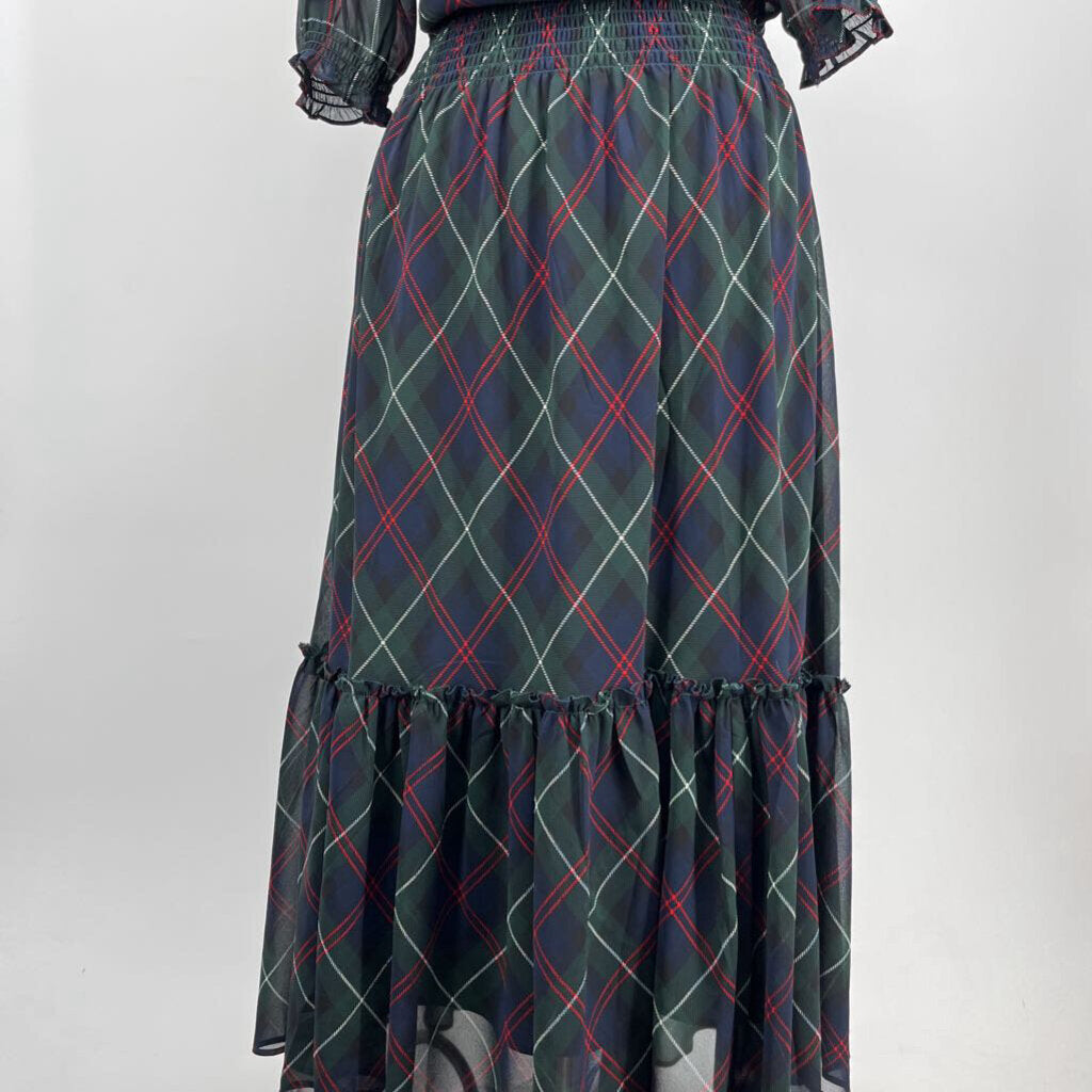 Lauren Plaid Midi Dress