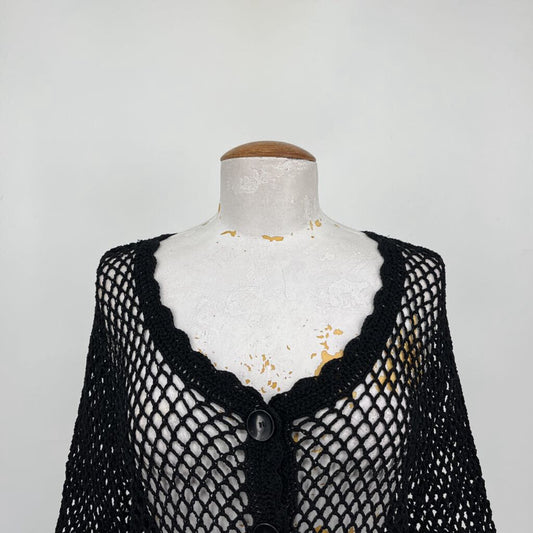 L/s Open Weave Cardigan