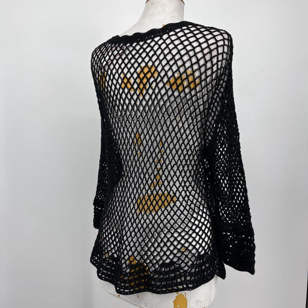 L/s Open Weave Cardigan