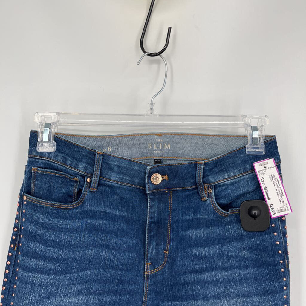 WHBM Studd Trim Jeans