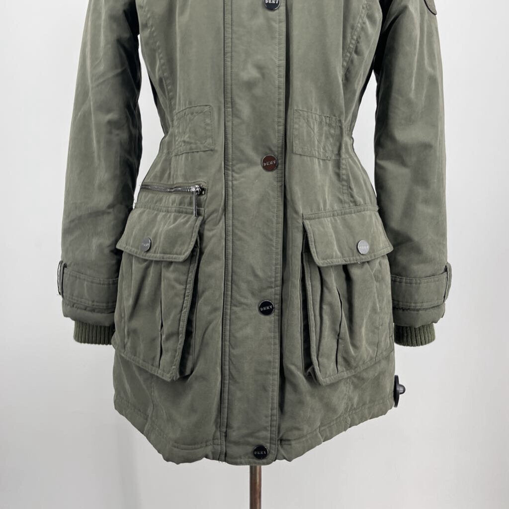 DKNY Hooded Coat