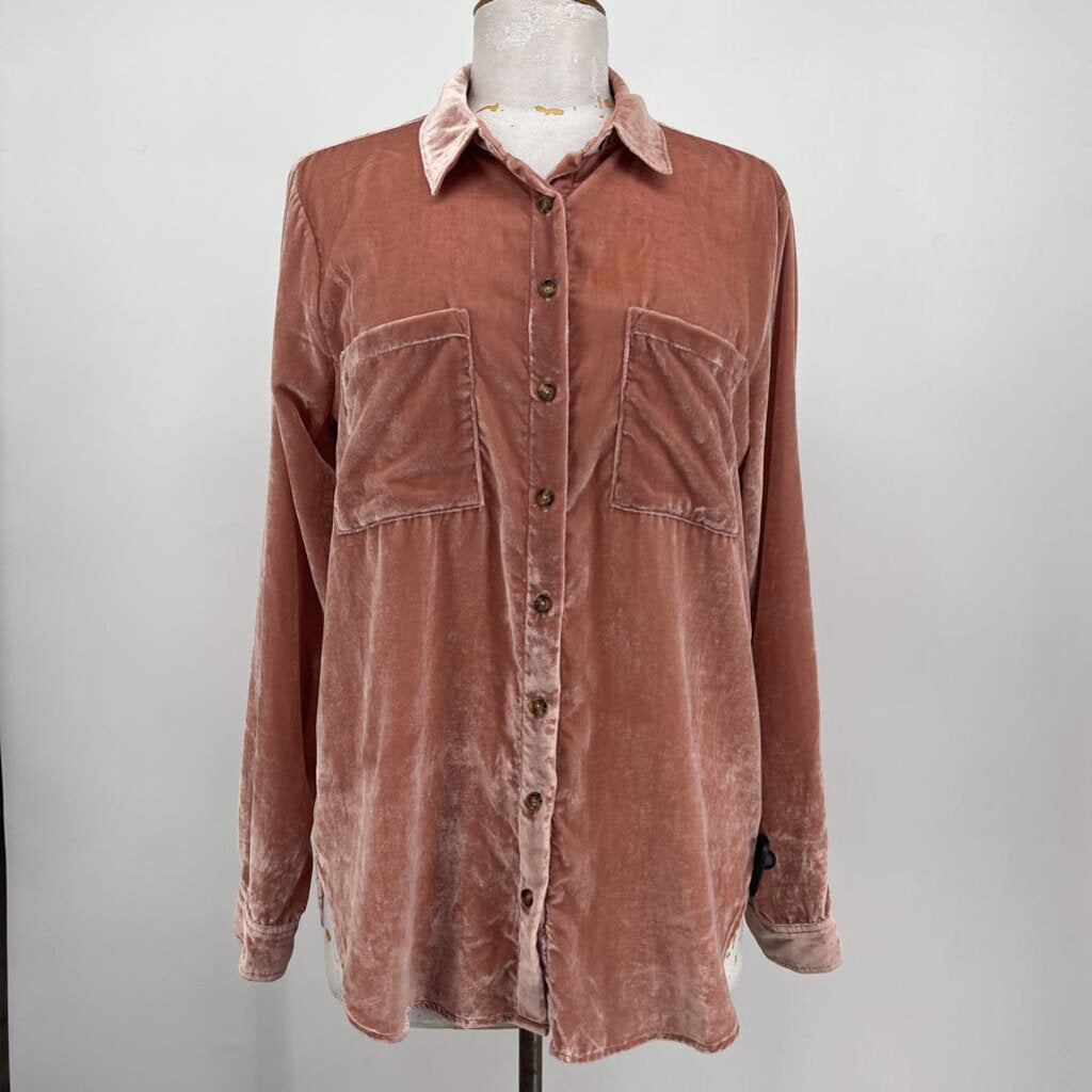 Maeve L/s Velour Shirt