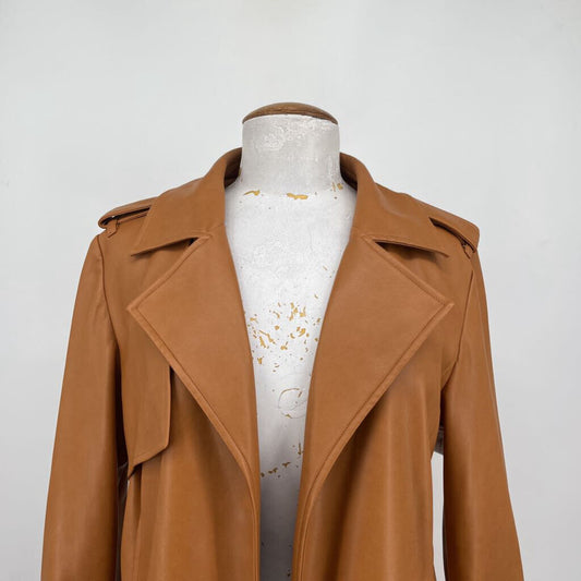 Bagatelle Faux Leather Trench