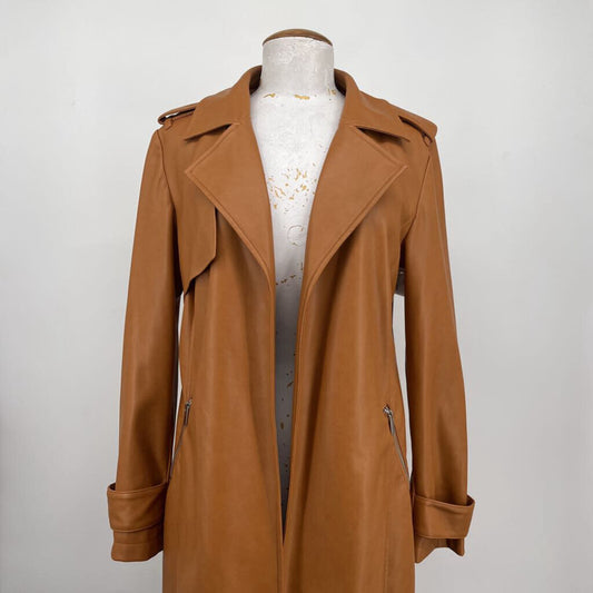 Bagatelle Faux Leather Trench