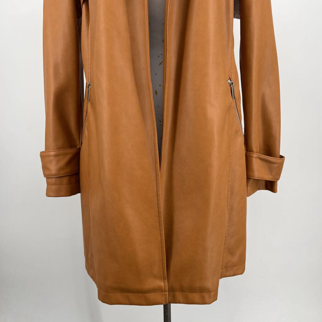 Bagatelle Faux Leather Trench