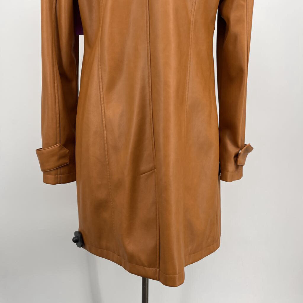 Bagatelle Faux Leather Trench
