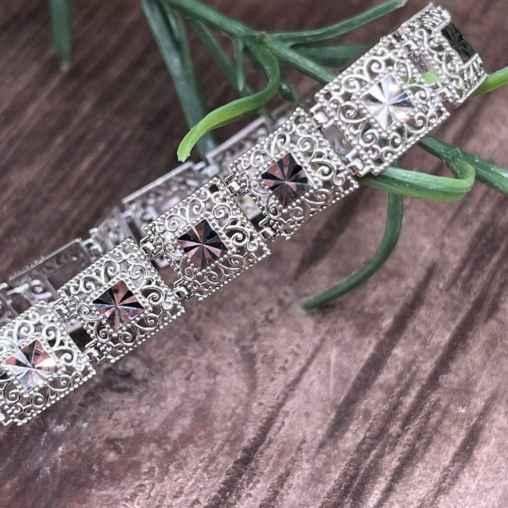 10k Filigree Links Bracelet