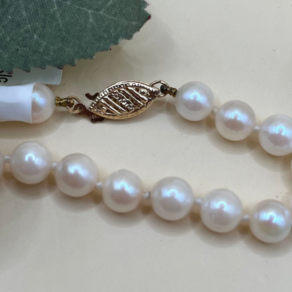 Pearl & 14k Necklace