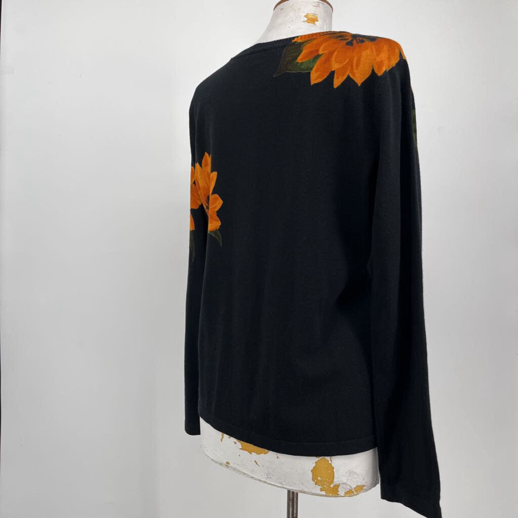 Isaac Mizrahi L/s Floral Cardigan
