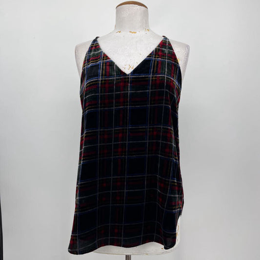 Loft Slvls Plaid Velour Shirt