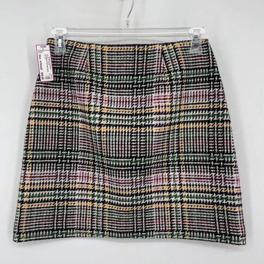 Loft Houndstooth Skirt
