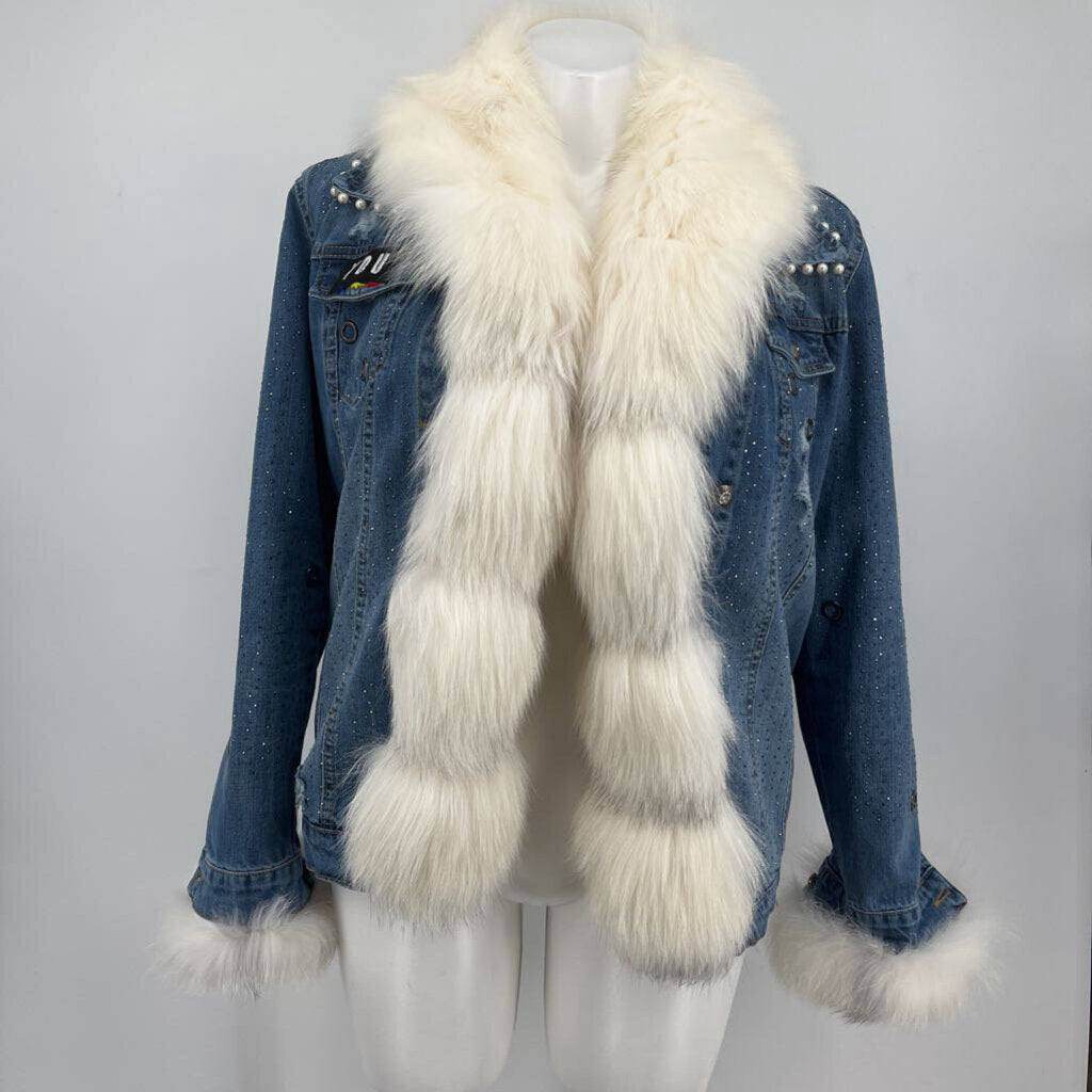 Girogio Rotti Fur Denim Jacket