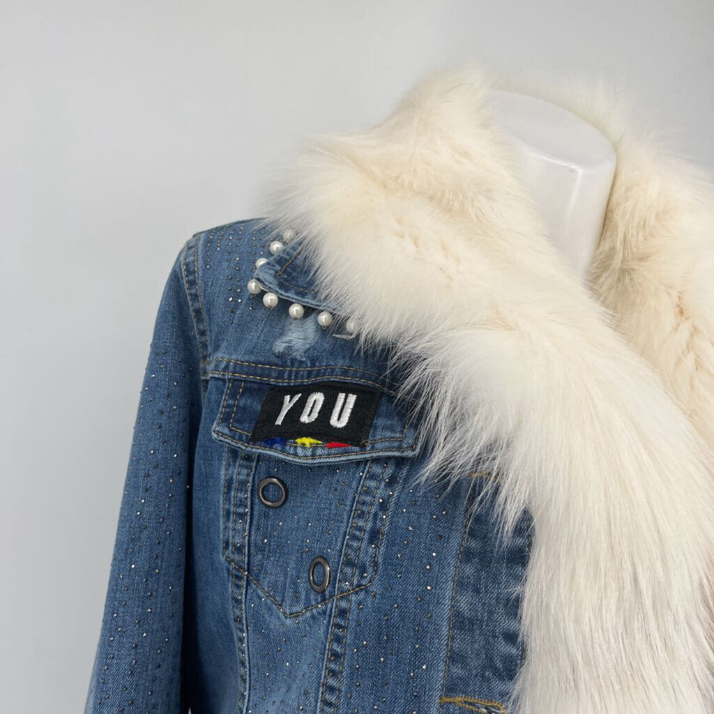 Girogio Rotti Fur Denim Jacket