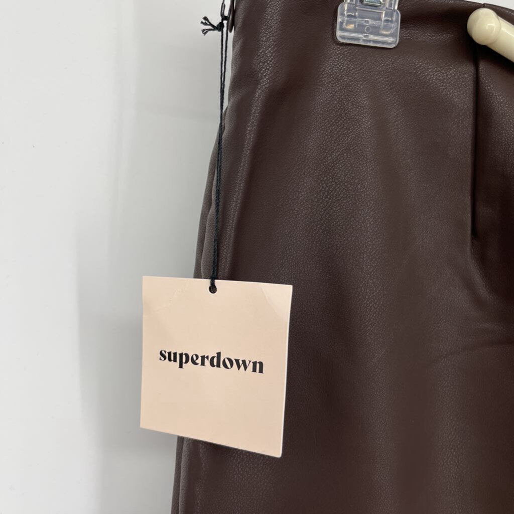 Superdown Faux Leather Pant