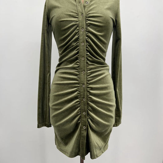 Mulla L/s Velvet Dress