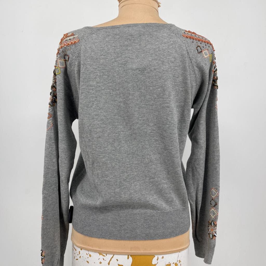 Sundance L/s Beaded Cardigan