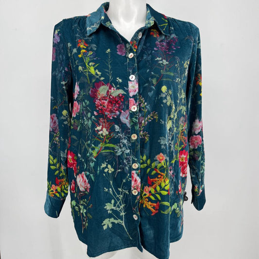 Soft Surroundings l/s velour Shirt