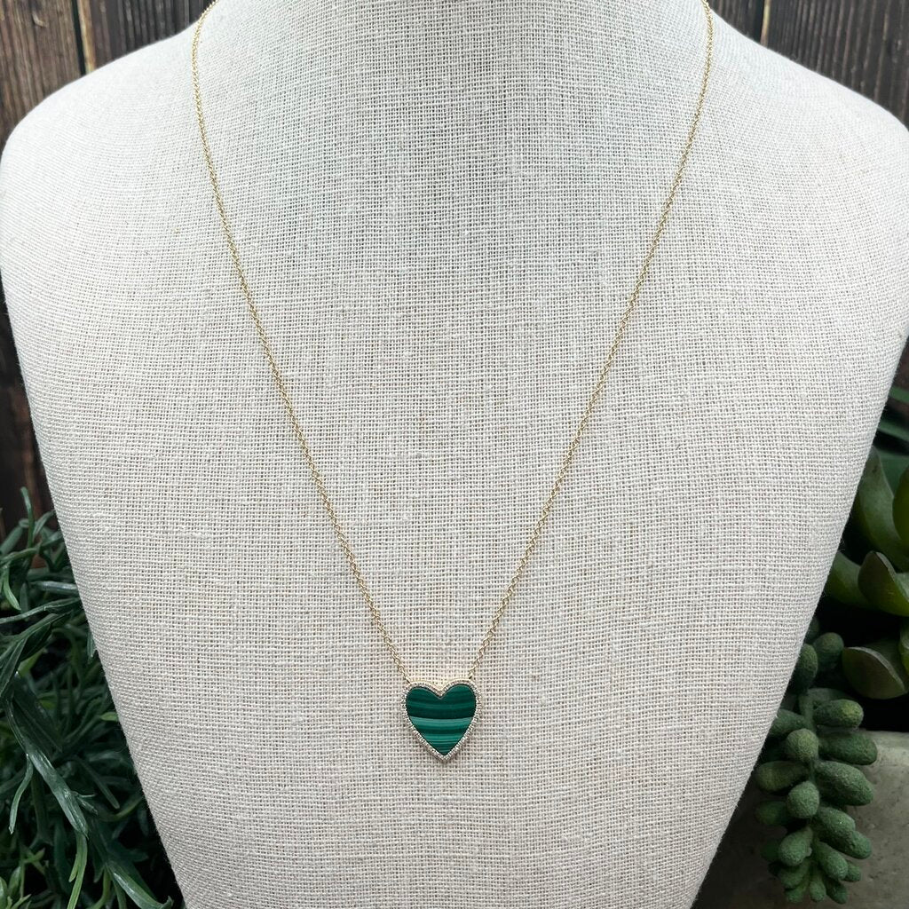 Metalmark 14k YG/Malachite Necklace