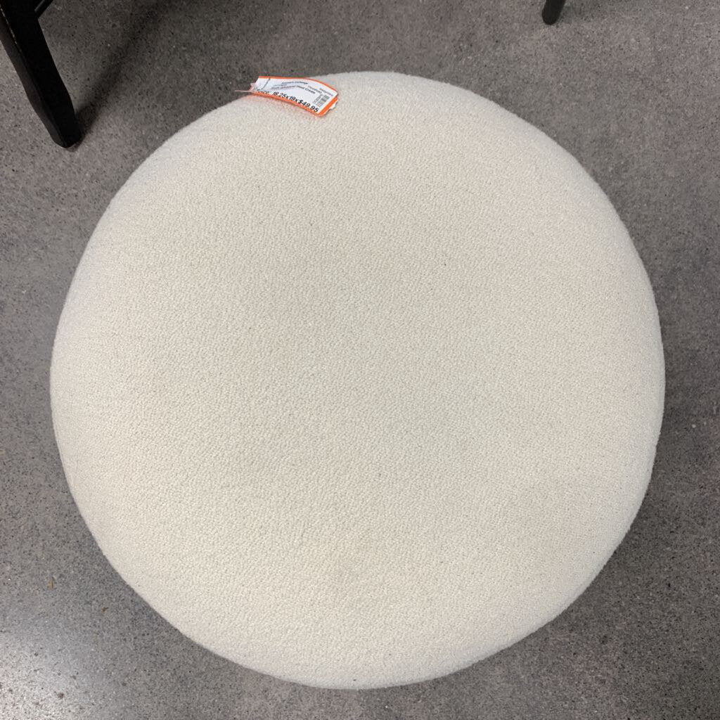 Boucle Upholstered Stool
