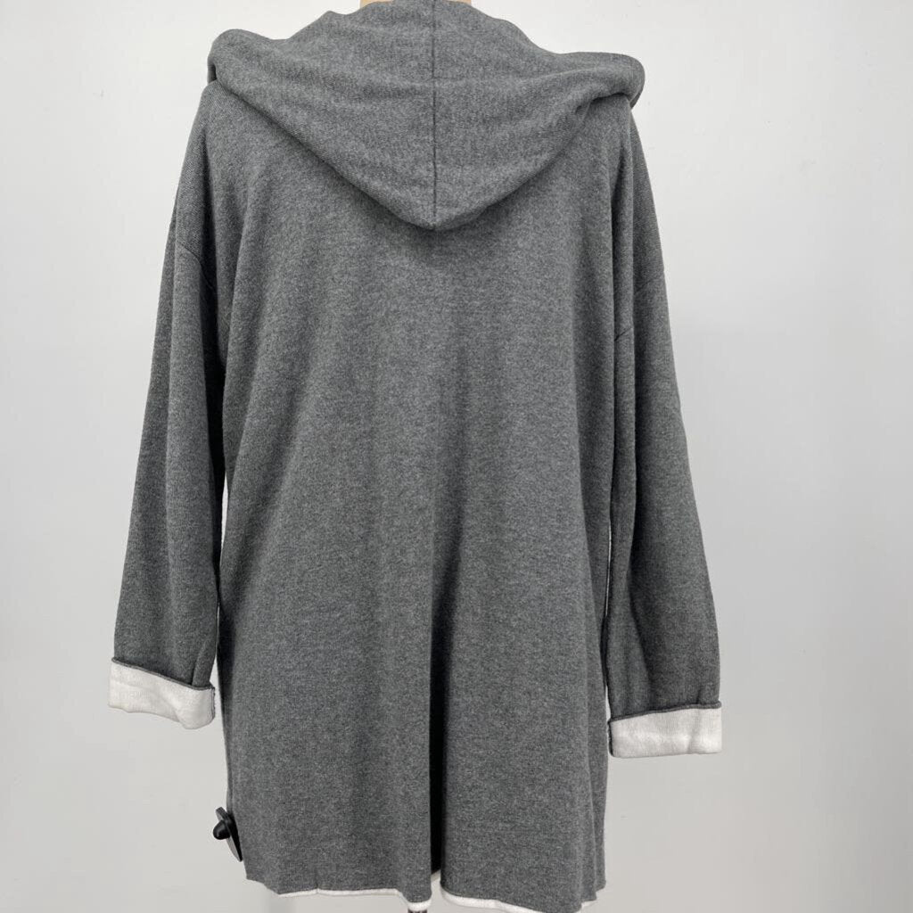 Eileen Fisher Hooded Open Sweater