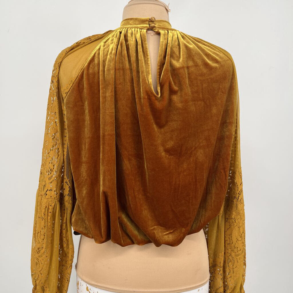 Free People L/s Velvet Shirt