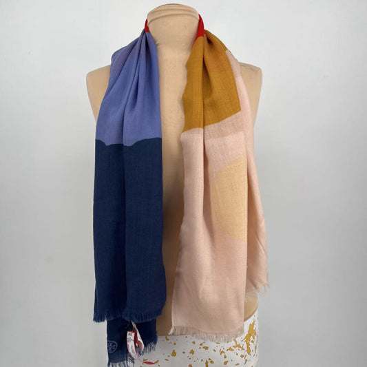 Tory Burch Color-Block Scarf