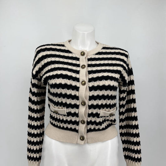 Blu Pepper Stripe Cardigan