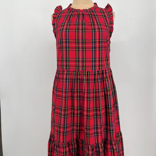 J. Crew Sleeveless Plaid Dress