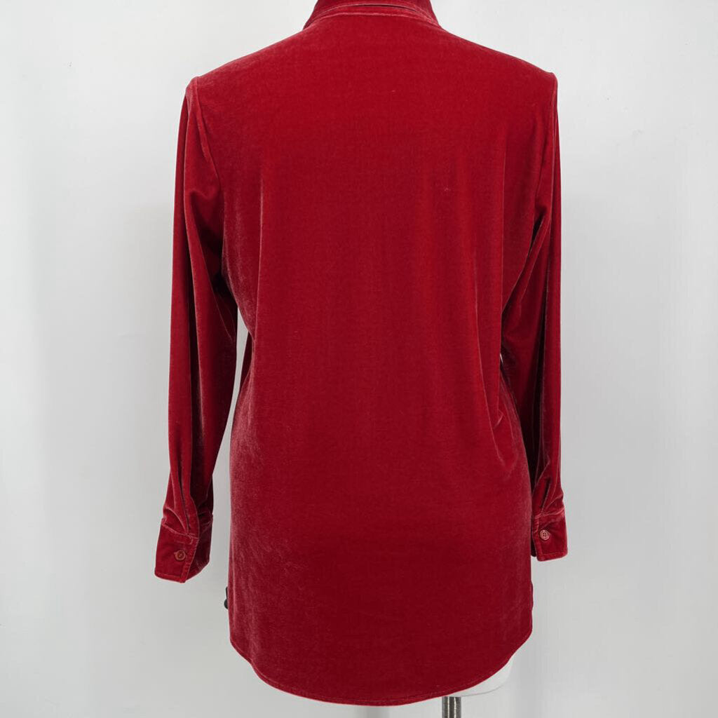 Soft Surroundings L/s Velvet Shirt