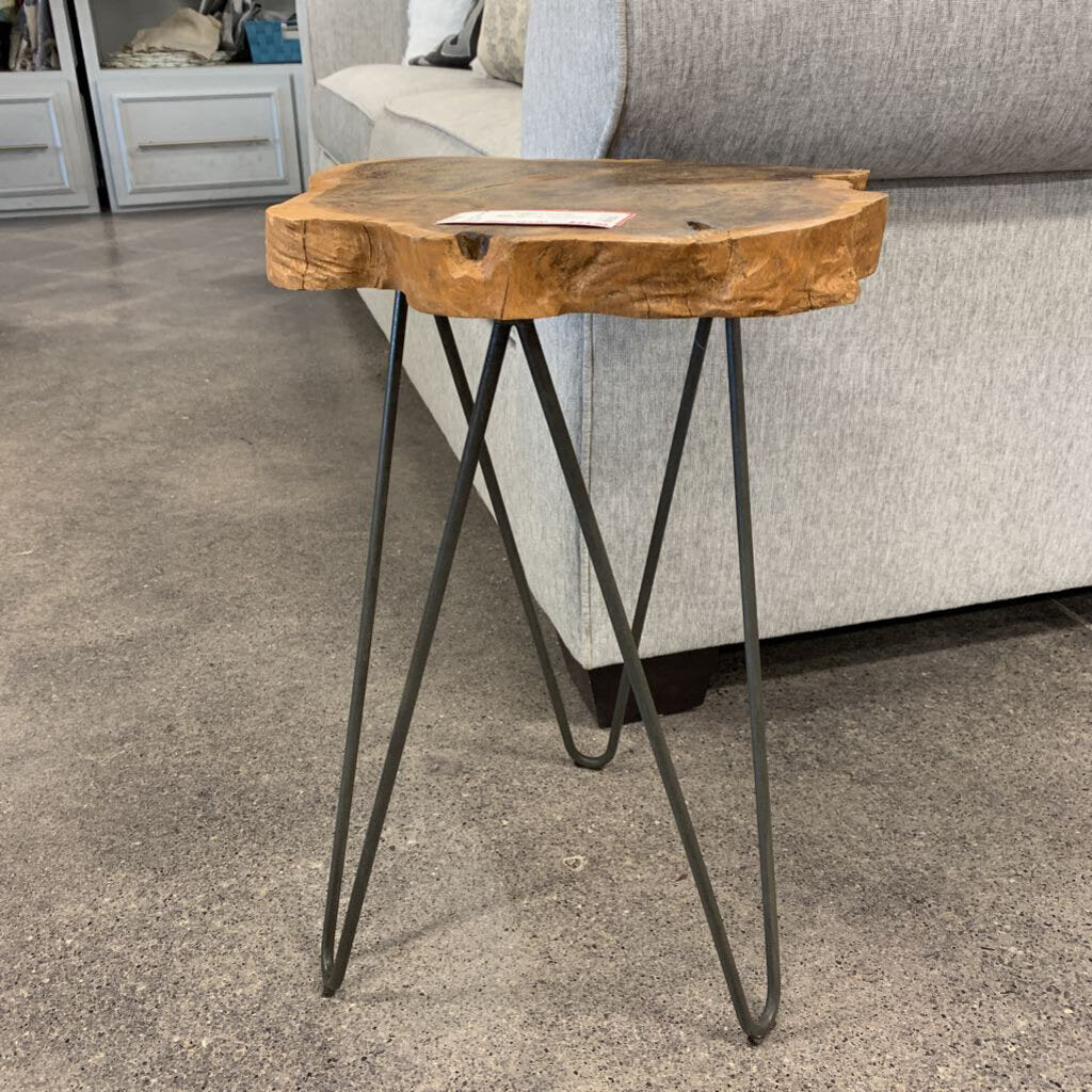 Wood Slice Side Table