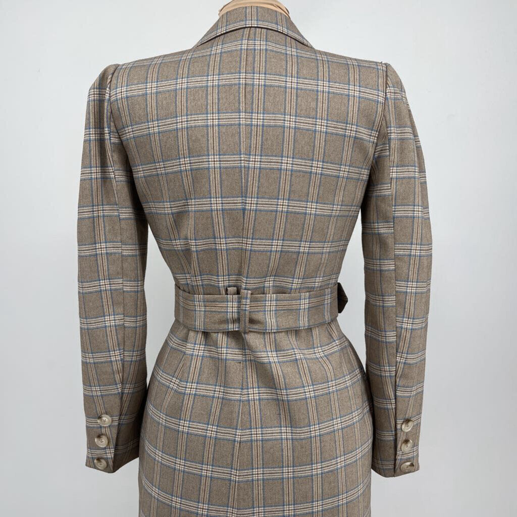 Adelynrae Plaid Blazer-Dress