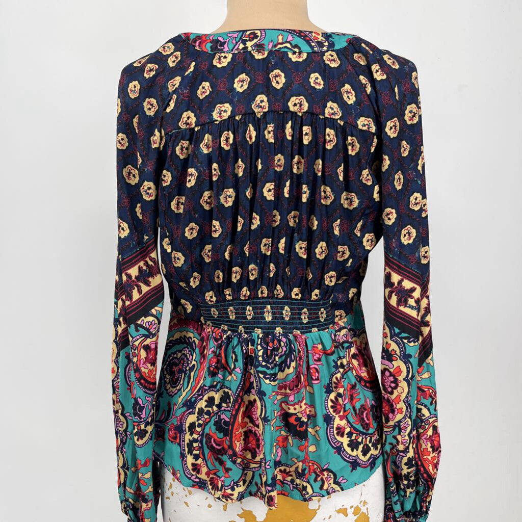 Free People L/s Floral Shirt