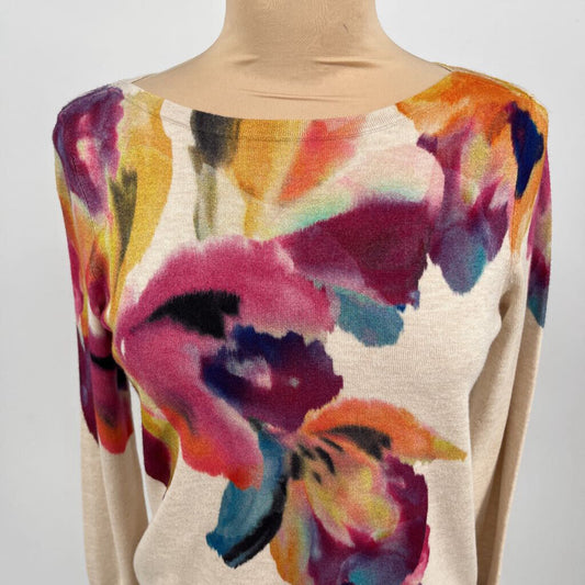 Chicos Floral Sweater