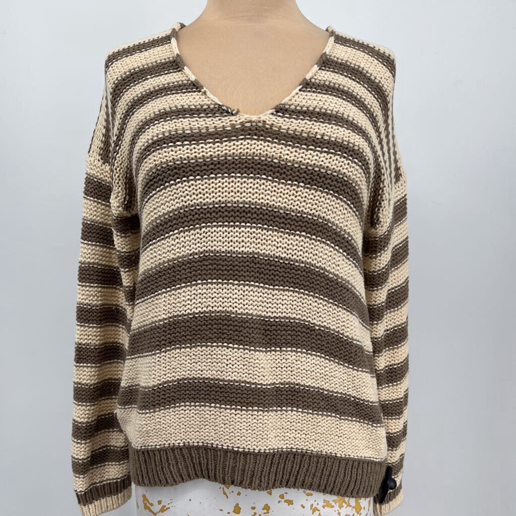 Vince L/s Striped Sweater