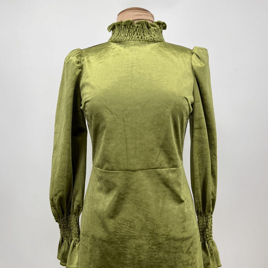 Glam L/s Velvet Dress