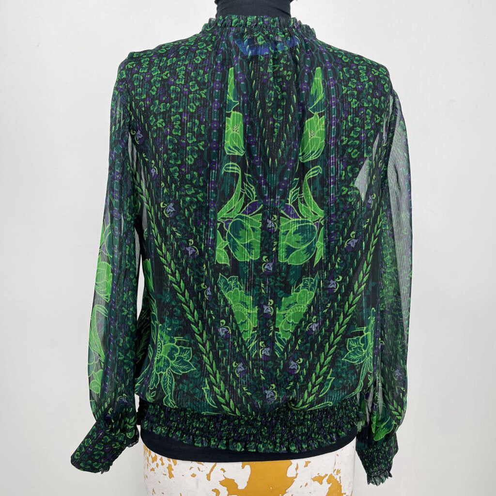 WHBM L/s Floral Shirt