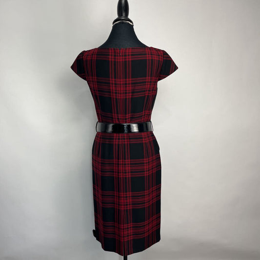 Tahari Sleeveless Plaid Dress