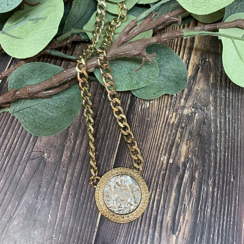 White House Black Market Coin Necklace