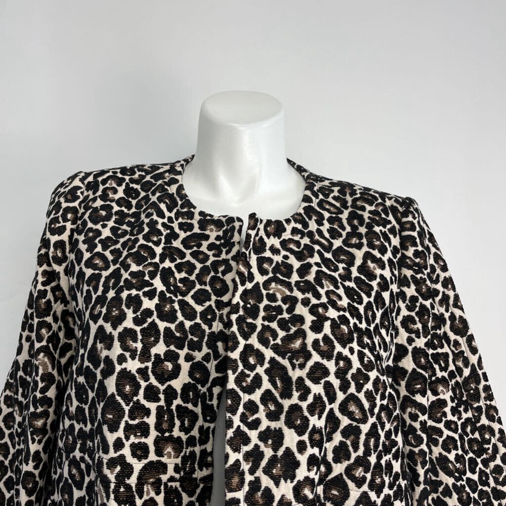 Chicos Animal Print Blazer