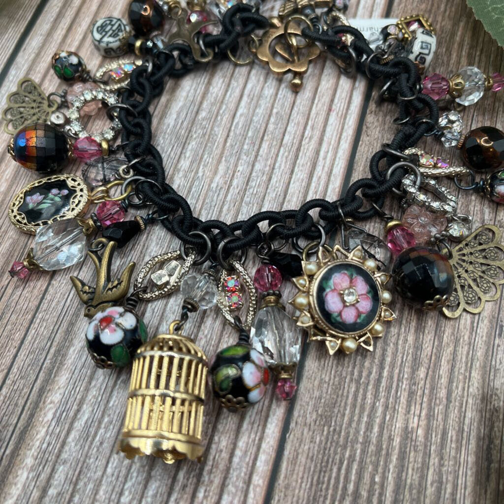 Floral Charm Bracelet