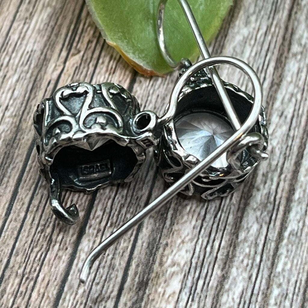 Sterling Silver CZ Earrings