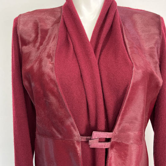 Lafayette 148 Cashmere & Fur Cardigan